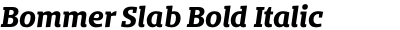 Bommer Slab Bold Italic